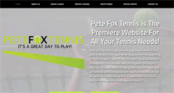 Desktop Screenshot of petefoxtennis.com